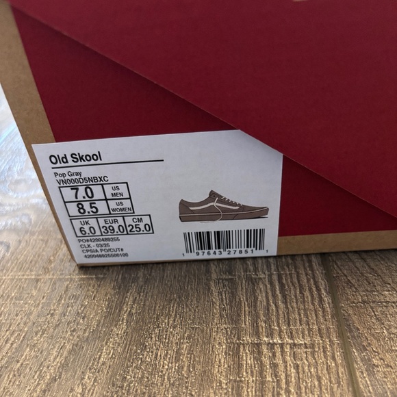 Vans Old Skool – Pop Gray – Brand New - Picture 6 of 7